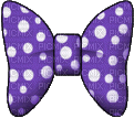 Noeud minnie violet - GIF animasi gratis