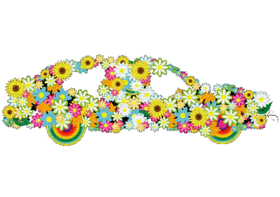 minou-floral-car - kostenlos png
