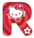 Gif lettre Hello Kitty -R- - Nemokamas animacinis gif