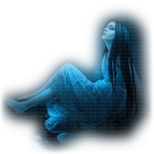 gothic woman blue - Free PNG
