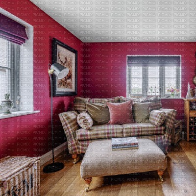 Red Living Room - png gratis