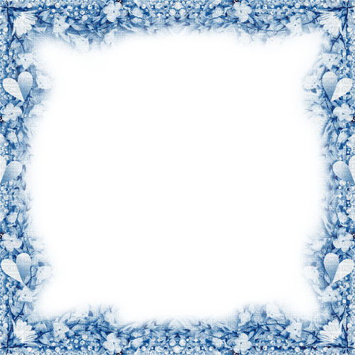Frame.Blue - By KittyKatLuv65 - Free PNG