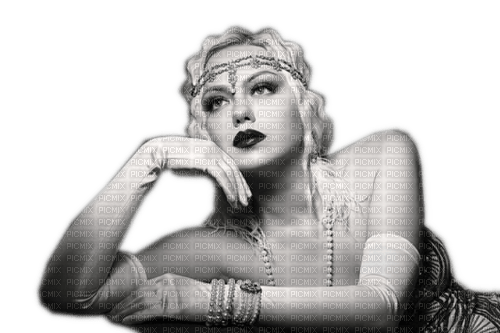Art Deco Woman Frau - png ฟรี