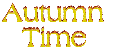 Kaz_Creations Animated Text Autumn Time - 免费动画 GIF