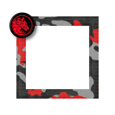 Small Black/Red Frame - png gratuito