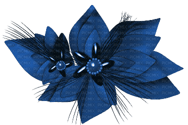 flor azul - gratis png