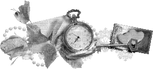 clock (created with gimp) - GIF animasi gratis
