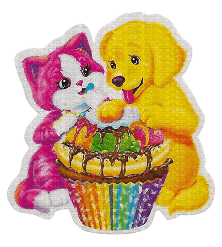 lisa frank cat and dog - darmowe png