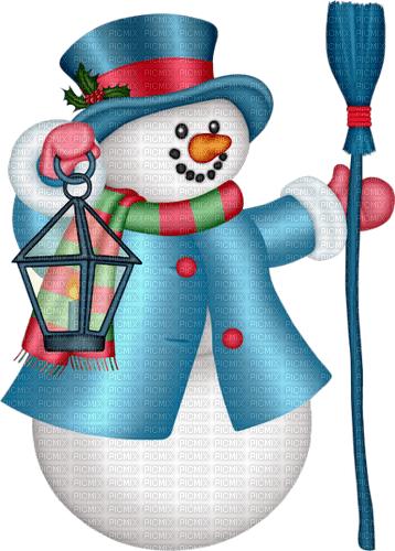 Winter. Snowman. Christmas. Leila - безплатен png