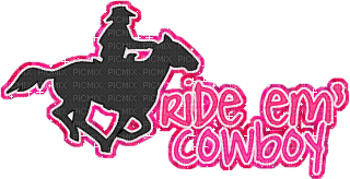 ride em cowboy - GIF animé gratuit
