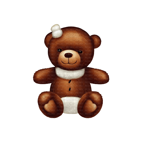 kikkapink vintage winter christmas teddy bear - Free PNG