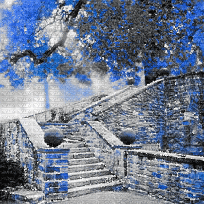 soave background animated autumn vintage stairs - GIF animasi gratis