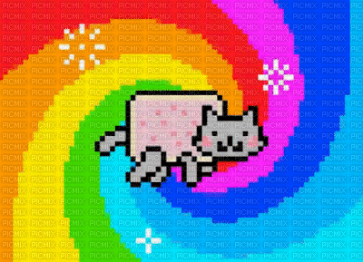 Nyan spin!!! - GIF animasi gratis