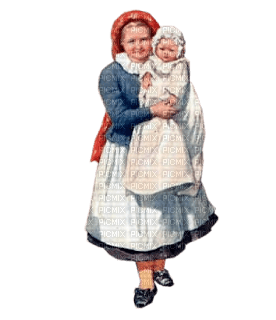 mujer con niño - 免费PNG