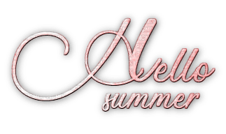soave text hello summer pink - 免费PNG