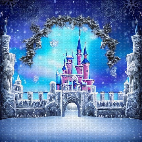 kikkapink winter fantasy background - безплатен png