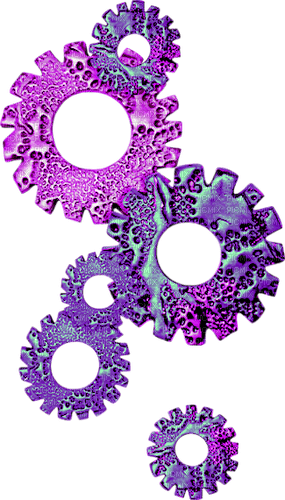 Steampunk.Gears.Purple - darmowe png