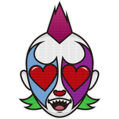 Psycho clown - PNG gratuit