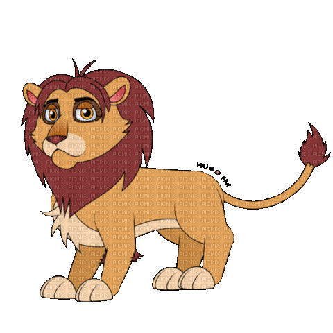 Lion Alpha - Бесплатный анимированный гифка