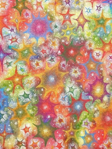 funky psychedelic weird colorful star background - besplatni png