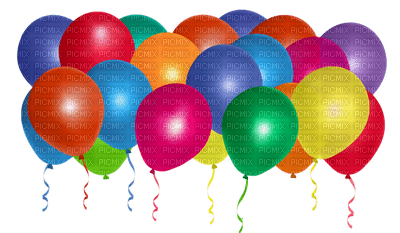 Kaz_Creations Colours Balloons - nemokama png