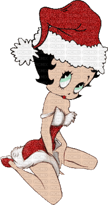 Christmas Betty Boop bp - GIF animasi gratis