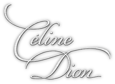 soave text celine dion white - PNG gratuit