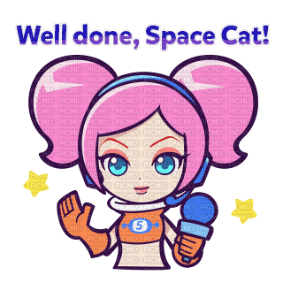 Space Channel 5 well done space cat - png gratis