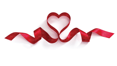 valentines ribbon red - PNG gratuit