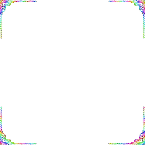 Frame.Pearls.Rainbow - png gratuito