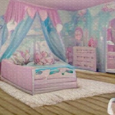 Blue & Pink Bedroom - darmowe png