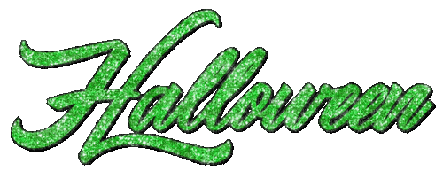 Halloween.Text.Green.Animated - KittyKatLuv65 - Free animated GIF