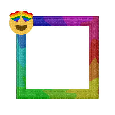 Small Rainbow Frame - GIF animate gratis