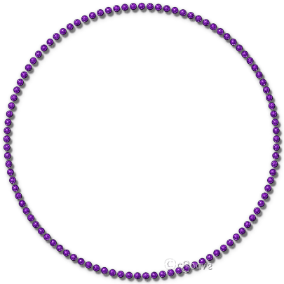 soave frame deco circle pearl purple - Free PNG