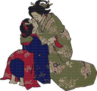 geisha, woman - gratis png