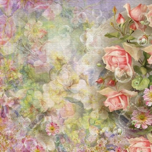 flowers pink green background spring - 免费PNG