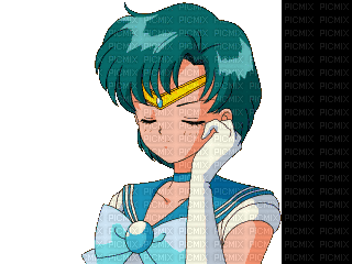 Sailor Mercury 🌙 elizamio - Animovaný GIF zadarmo