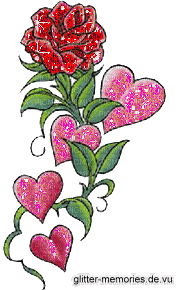 Rose hearts - GIF animate gratis