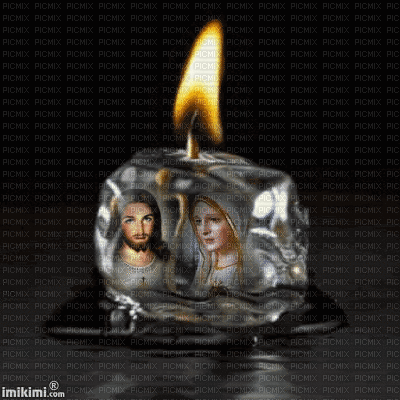 kaarsje maria jezus - Gratis geanimeerde GIF