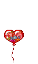 heart balloon - GIF animé gratuit