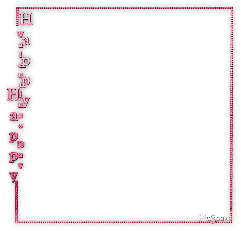 soave frame valentine deco text pink - png gratuito