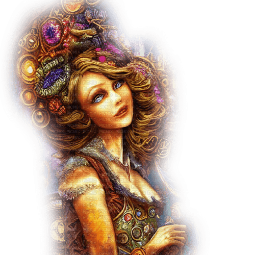 kikkapink steampunk woman girl fantasy - png grátis