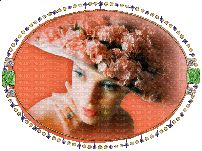 femme chapeau - Besplatni animirani GIF