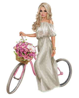 kvinna-woman-cykel - png gratuito