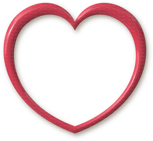 Frame heart red - kostenlos png
