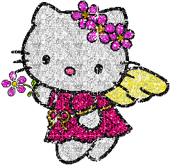 hello kitty pink glitter - 免费动画 GIF