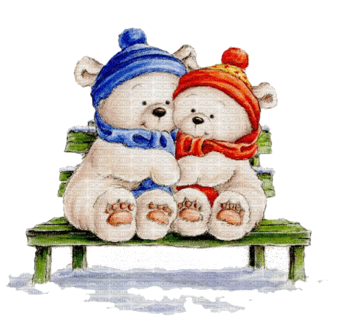 polar bear white winter - Бесплатни анимирани ГИФ
