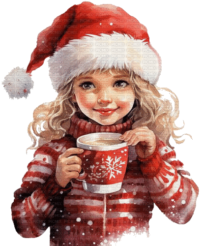 holidays, child, chocolate, winter Christmas - GIF animé gratuit