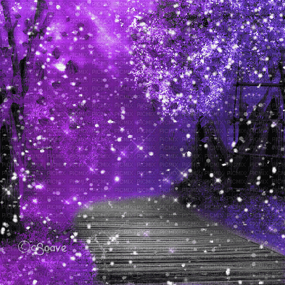 soave background animated winter forest gothic - Besplatni animirani GIF