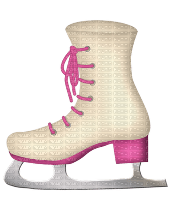 Kaz_Creations Deco Pink Ice Skate Boot Colours - zadarmo png
